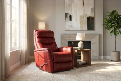 Modern Manual Recliner with Segmented Back and Swivel Glider Feature