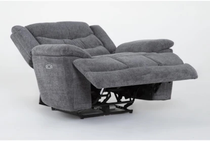 Modern Power Cuddler Recliner with Horizontal Channel Tufting