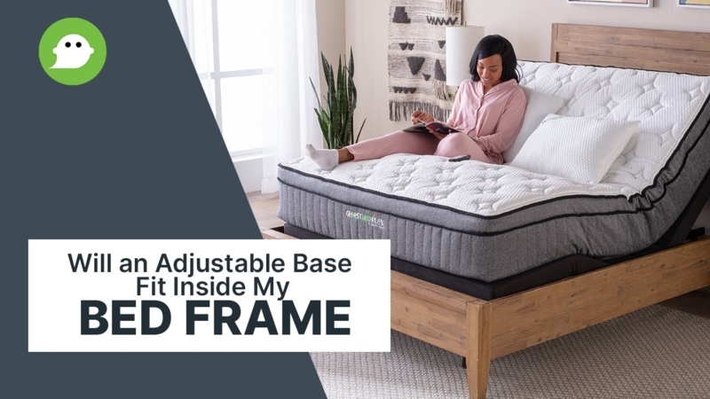 Modern Wood Bed Frame Compatible with Adjustable Bases