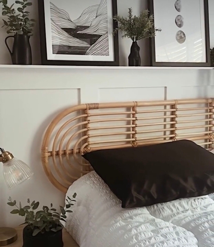Natural Rattan Oval Headboard - Handmade Wall Mounted Bedhead for Boho &  Modern Bedrooms - Etsy
