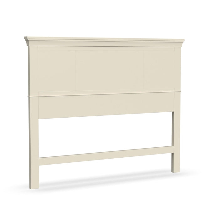 Off-White Queen Headboard with Traditional Crown Molding