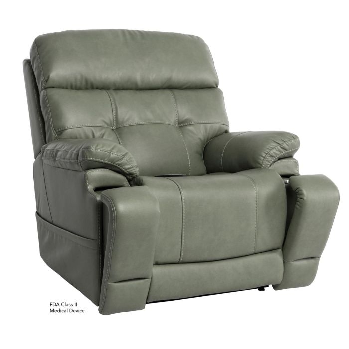 Olive Power Lift Recliner with Split Back & Adjustable Headrest