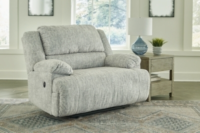 Oversized Recliner Charcoal Gray Extra Wide Seat Manual Padded