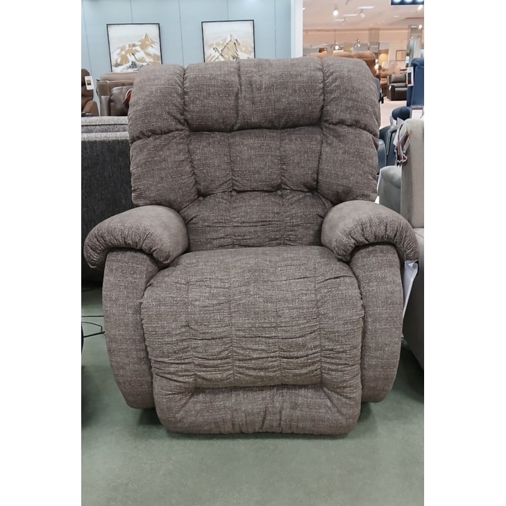 Oversized Recliner Chocolate Brown Split Back Manual Handle