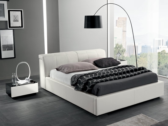 Platform Bed featuring Channeled Headrest and Adjustable Support