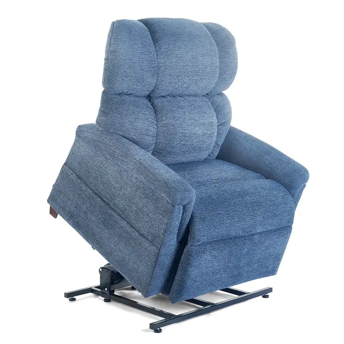 Power Lift Recliner Blue Extra Wide HD Frame Triple Back