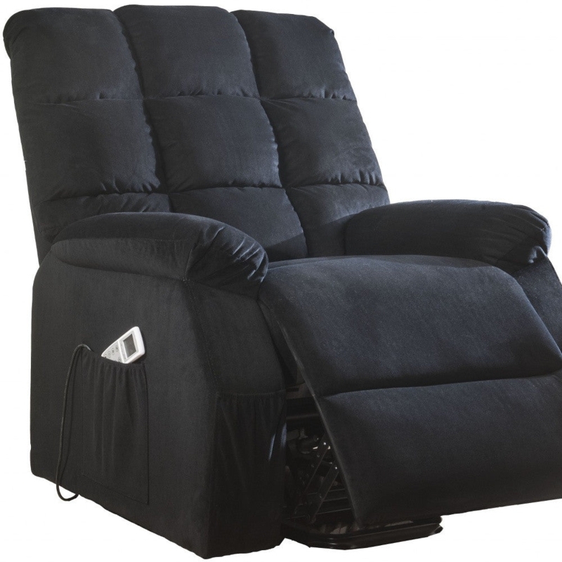 Power Lift Recliner, Grid Tufting and Pillow-Top Armrests