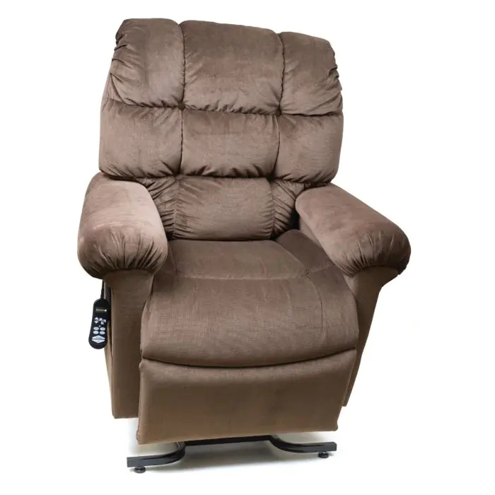 Power Lift Recliner Hazelnut Upholstery Tiered Back