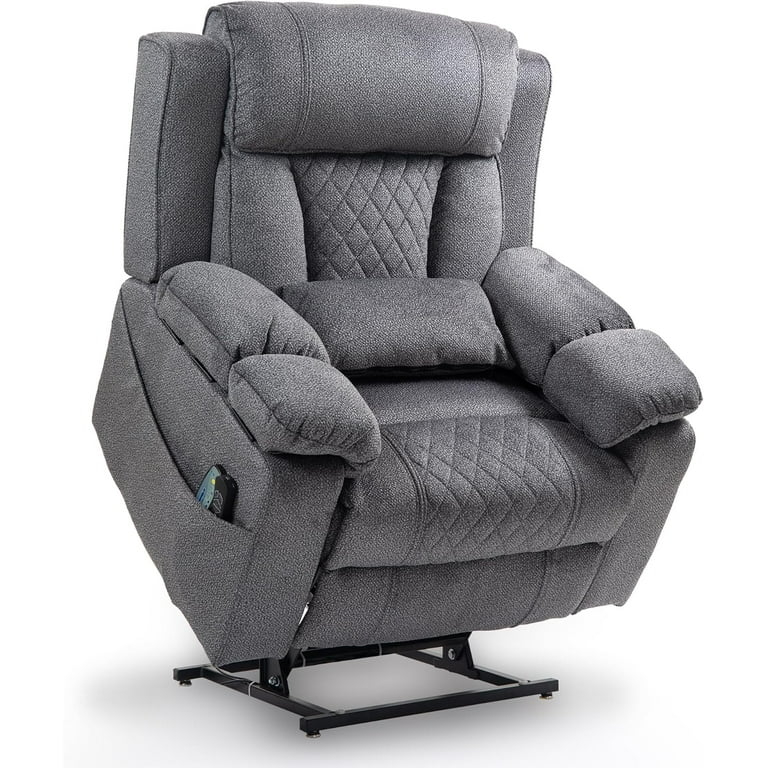 Power Lift Recliner with Diamond Quilted Detail and Remote