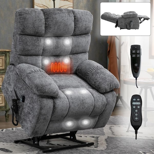 Power Lift Recliner with Dual Remotes, Heat and Massage