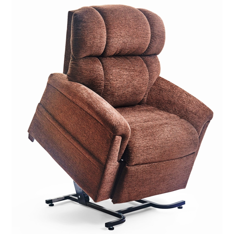 Power Lift Recliner Woven Texture Tiered Back Motorized