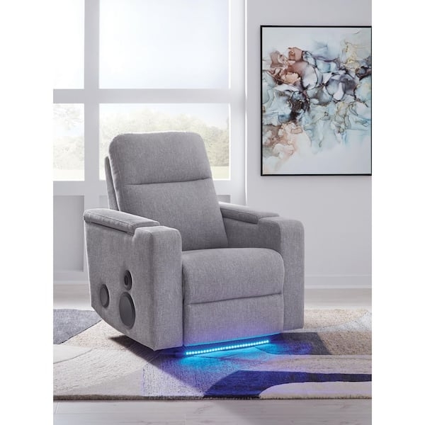 Power Recliner Audio Speakers with LED Base Lighting