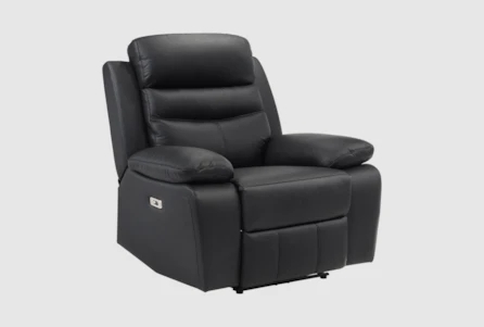 Power Recliner Chair with Tiered Back & Padded Arms