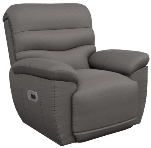 Power Recliner Pillow Top Armrests and Channeled Backrest