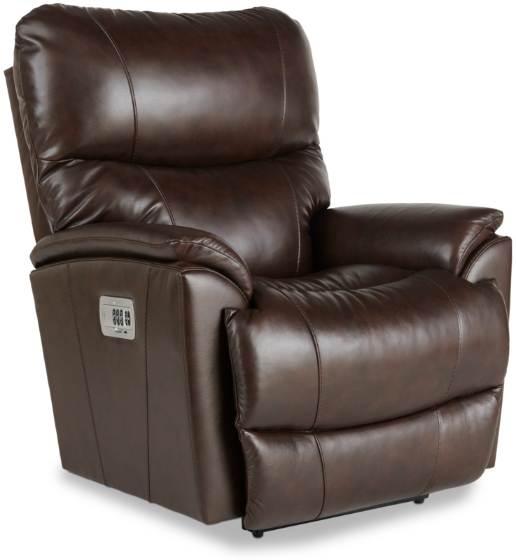 Power Recliner with Tiered Backrest and Control Panel