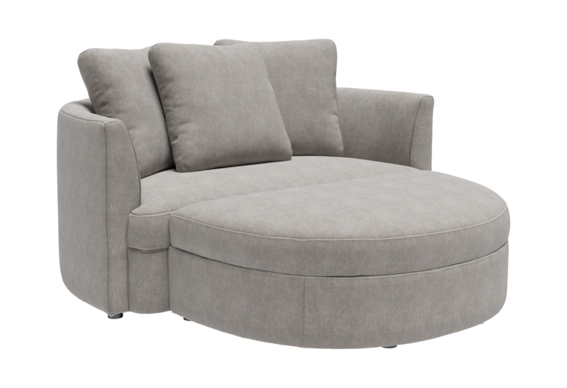 Ravin Chair And A Half With Storage Ottoman