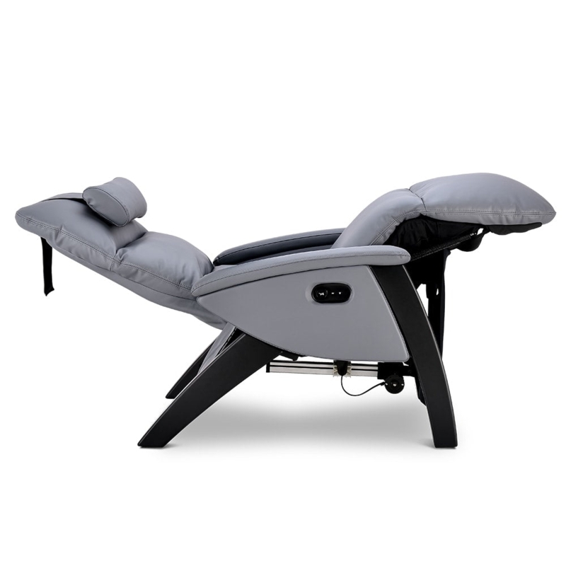 Recliner Light Gray Curved Arc Frame Integrated Controls Power Seat