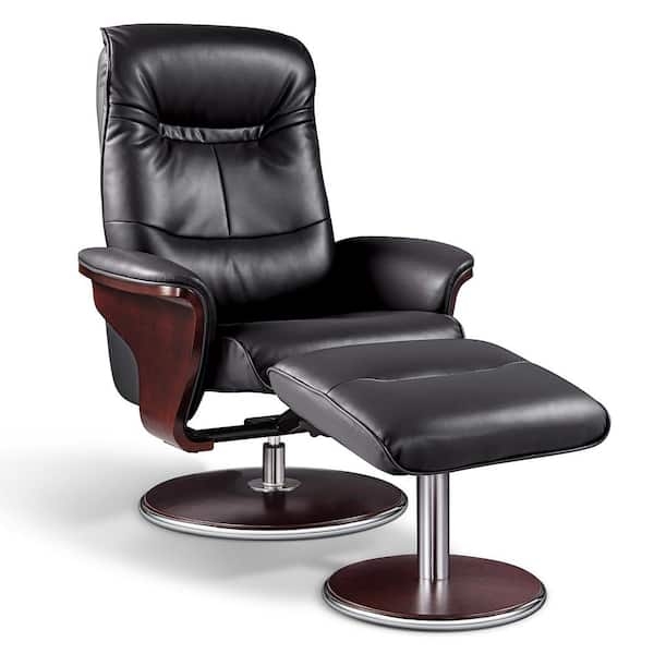 Recliner Set with Matching Ottoman & Bend Wood Frame