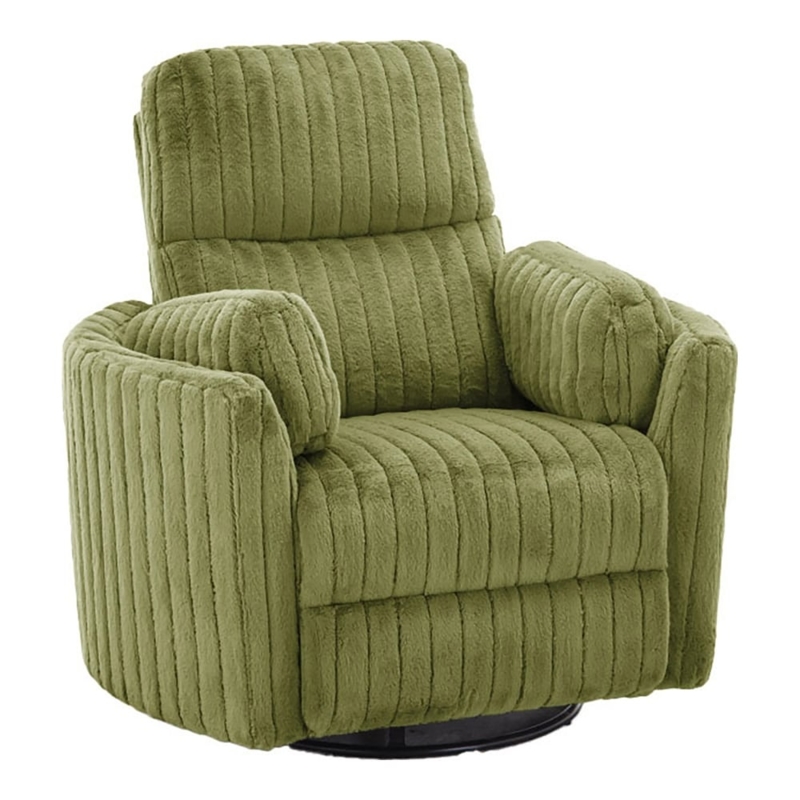 Recliner Vertical Ribbing Corduroy Look Chenille Texture