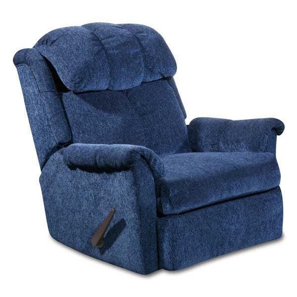 Rocker Recliner Triple Segmented Back Plush Texture Traditional