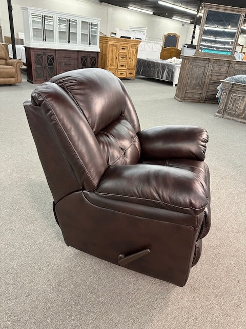 Rocker Recliner with Channel Stitching for a Cozy Oversized Reading Chair