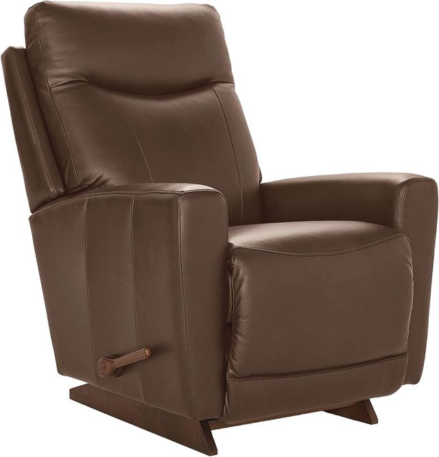 Rocking Recliner, Cognac, Manual Wood-Toned Lever, High Back
