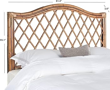 - Safavieh Home Collection Gabriella Brown & Multi Wicker  Headboard, Full