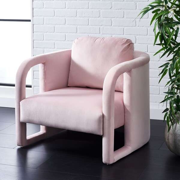 Sculptural Accent Chair with Unique Upholstered Tubular Frame