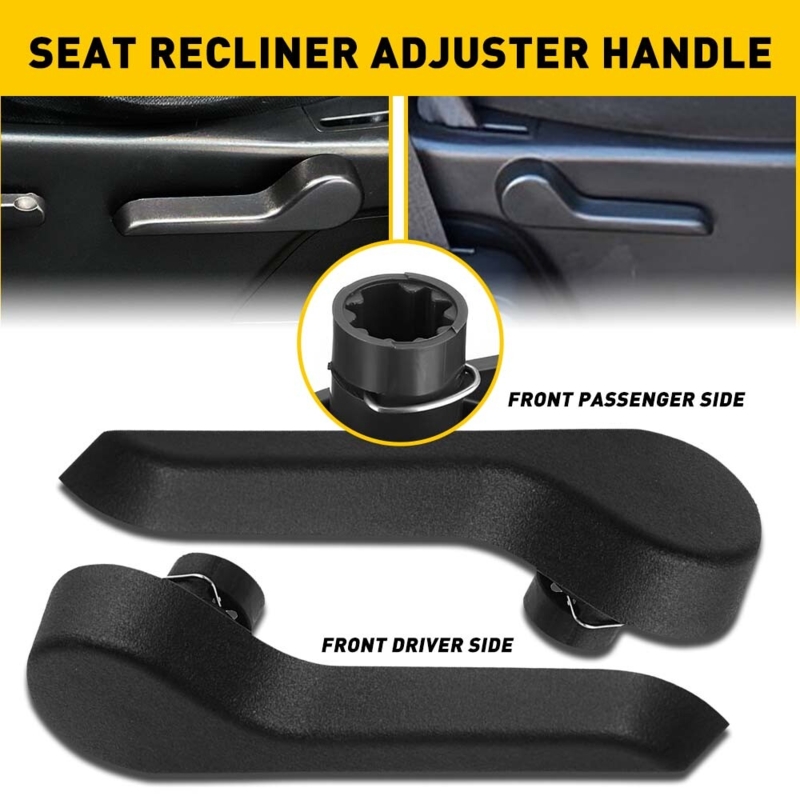 Seat Recliner Handle Matte Textured Plastic Star Notched Interior