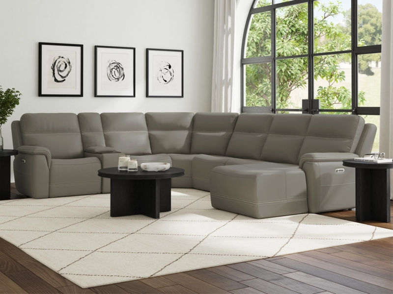 Sectional Sofa L-Shaped with Zero Gravity Power Recline