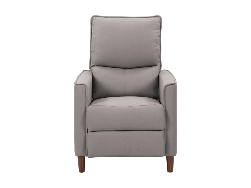 Slim Profile Manual Pushback Recliner with Tapered Legs