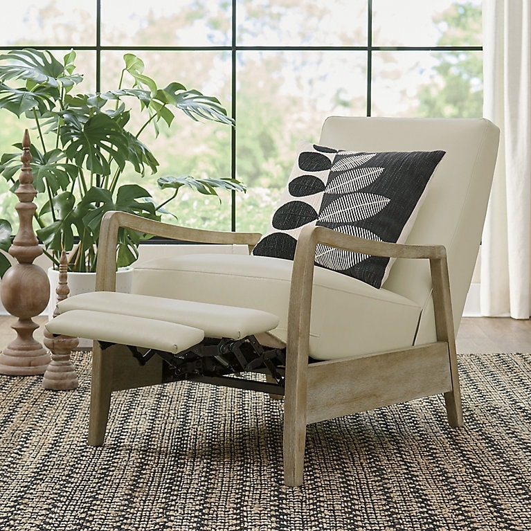 Traditional Espresso Brown Button Tufted Recliner Chair