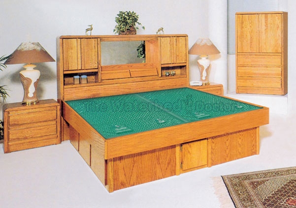 Waterbed Doctor Magnolia Bookcase Headboard, Oak Furniture - Hardsides,  OAKMB1