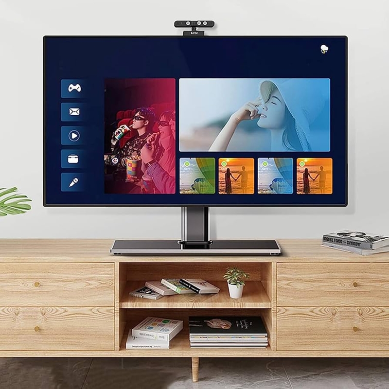 Amazon.com: Dntum TV Stand Mount, Table Top TV Stands for 32 to 65 Inch Flat  Screen TVs, Height Adjustable, with Tempered Glass Base, with Loading 99  Lbs TV Mount TV Stand : Electronics