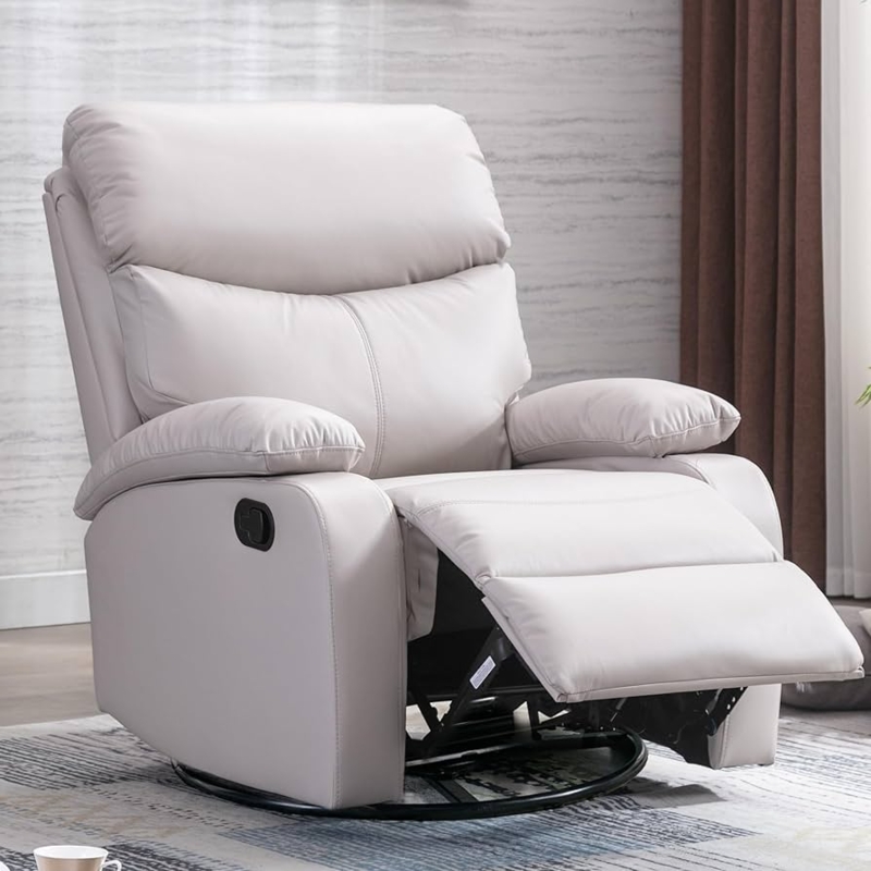 Amazon.com: GNMLP2020 Swivel Rocker Recliner Chair for Adults, Rocking  Small Recliner Chairs for Small Spaces, Glider Chairs Recliner Lazyboy  Single Sofa for Nursery, Living Room, RV, Beige : Home & Kitchen