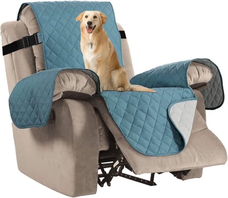 Amazon.com: H.VERSAILTEX Reversible Quilted Recliner Covers Recliner Chair  Cover Water Resistant Furniture Protector Washable Couch Cover with Elastic  Straps for Kids, Pets (Oversized Recliner, Cameo Blue/Beige) : Home