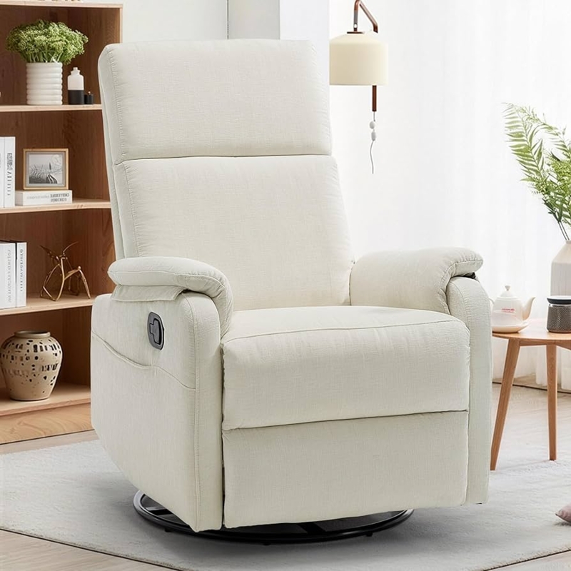 Amazon.com: Korser Recliner Chair, Swivel Rocking Recliner Chair for  Adults, Glider Rocking Chair, Small Nursery Chair Recliner for Living Room, Reclining  Chair with Modern-Designed Armrests, Chenille, Beige : Home & K