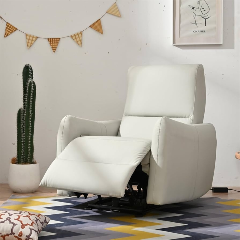 Amazon.com: Power Recliner Chair, Zero Wall Hugger Recliners,Ergonomic PU  Leather Recliner Sofa Chair with Button Control, Retractable Footrest, and  USB Ports for Living Room, Bedroom, Home Theater (Light Gray) : Home 