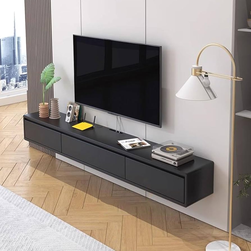 Amazon.com: Wall Shelf Wall mounted TV Cabinet Floating Shelf TV Console  Audio-visual Equipment Shelves Office Storage Cabinet Book Shelf Gaming  Shelf TV Stands Entertainment Center Hanging Cabinets Black : Home & Kitc