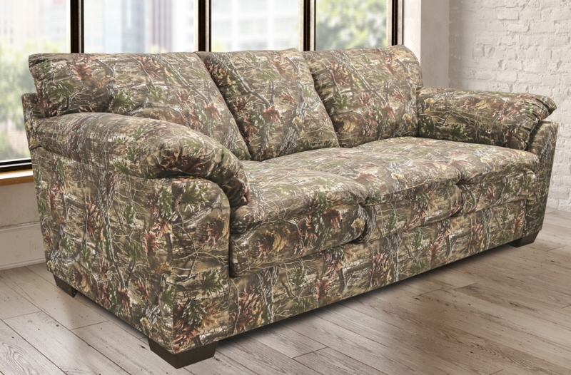American Furniture Classics Sierra Lodge Sofa, Wooden Frame, New, Brown  Microfiber -