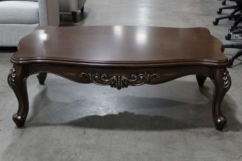 Coffee Table with Cabriole Legs and Serpentine Top