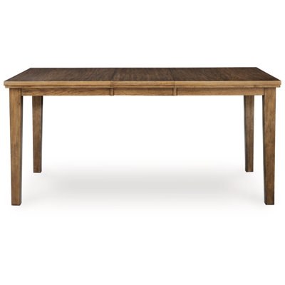 Counter Height Wood Table with Tapered Legs and Butterfly Leaf