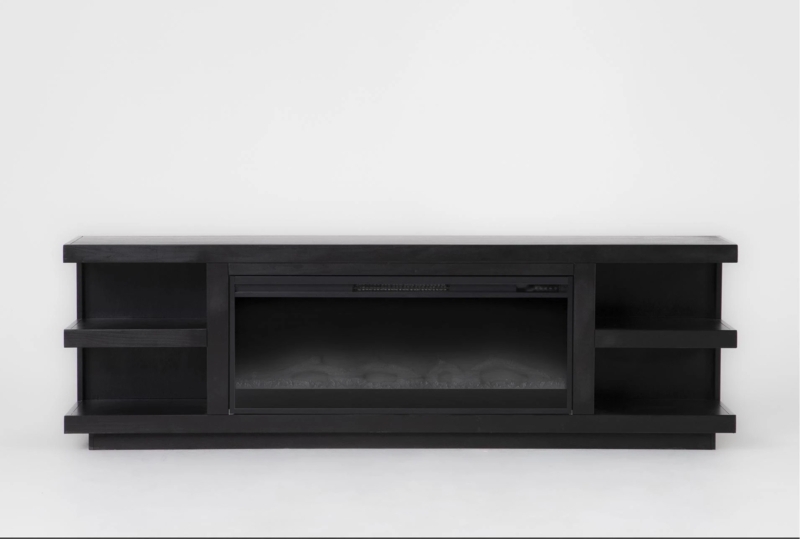 Cruise 82" Electric Fireplace Wood TV Stand | Living Spaces