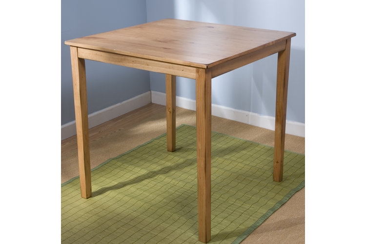 Dining Set Square Wood Counter Height Compact Space Saving