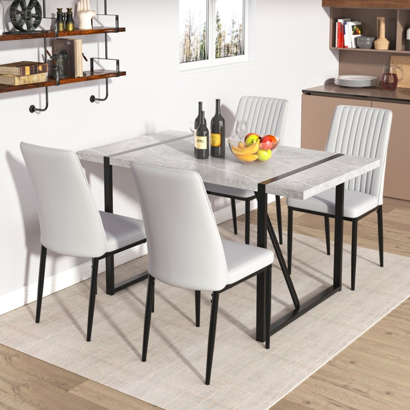Dining Table Splayed Legs, Woven Back Chairs, Scandinavian Minimalist