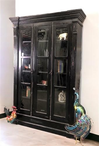 Display Cabinet Vintage Industrial Style Cremone Bolt Hardware