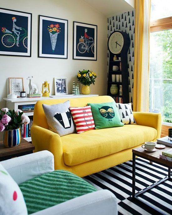 Eclectic Upholstered Sofa with Square Arms and Loose Back Pillows