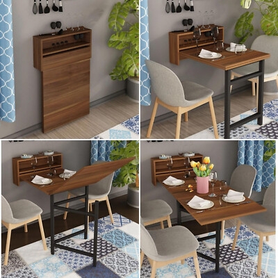 Folding Dining Table Wall Mounted Foldable Murphy Kitchen Design