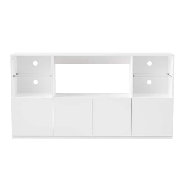 Gloss Entertainment Center with Integrated Side Towers