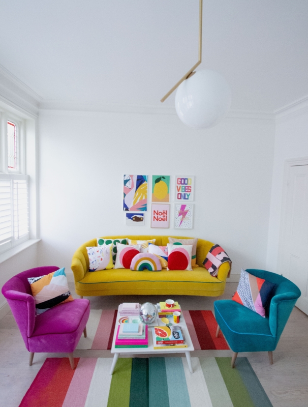 Jewel-Tone Velvet Sofa with Curved Back, Tapered Legs, and Slender Arms